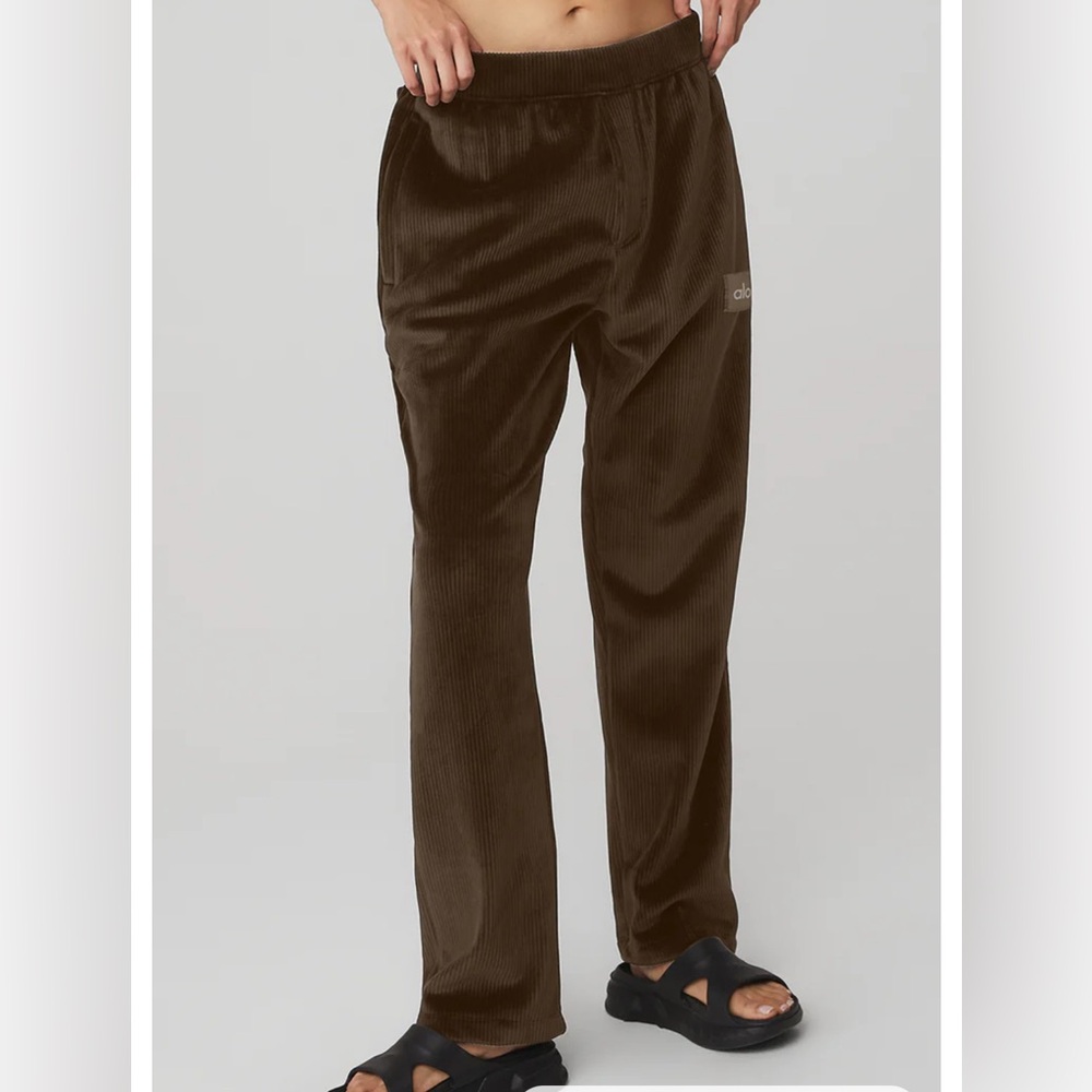 ALO Yoga Brown Corduroy Track Pants